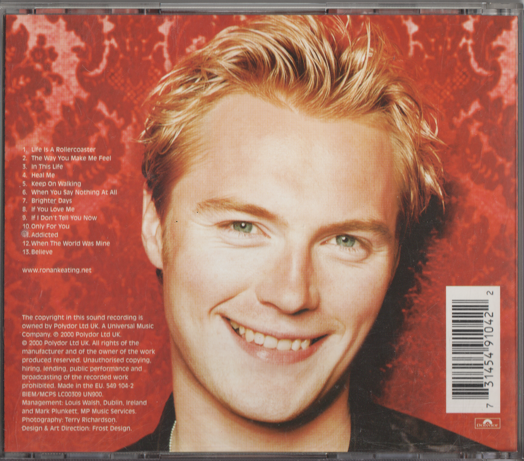 Ronan Keating - Ronan (2000). CD.