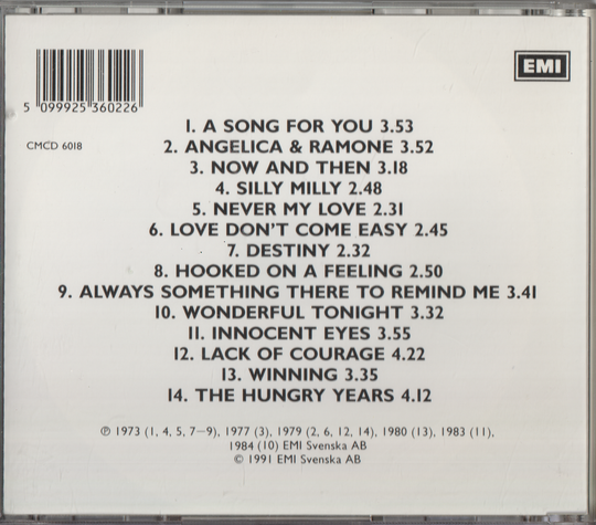 Björn Skies - Songs For You (1985). CD.