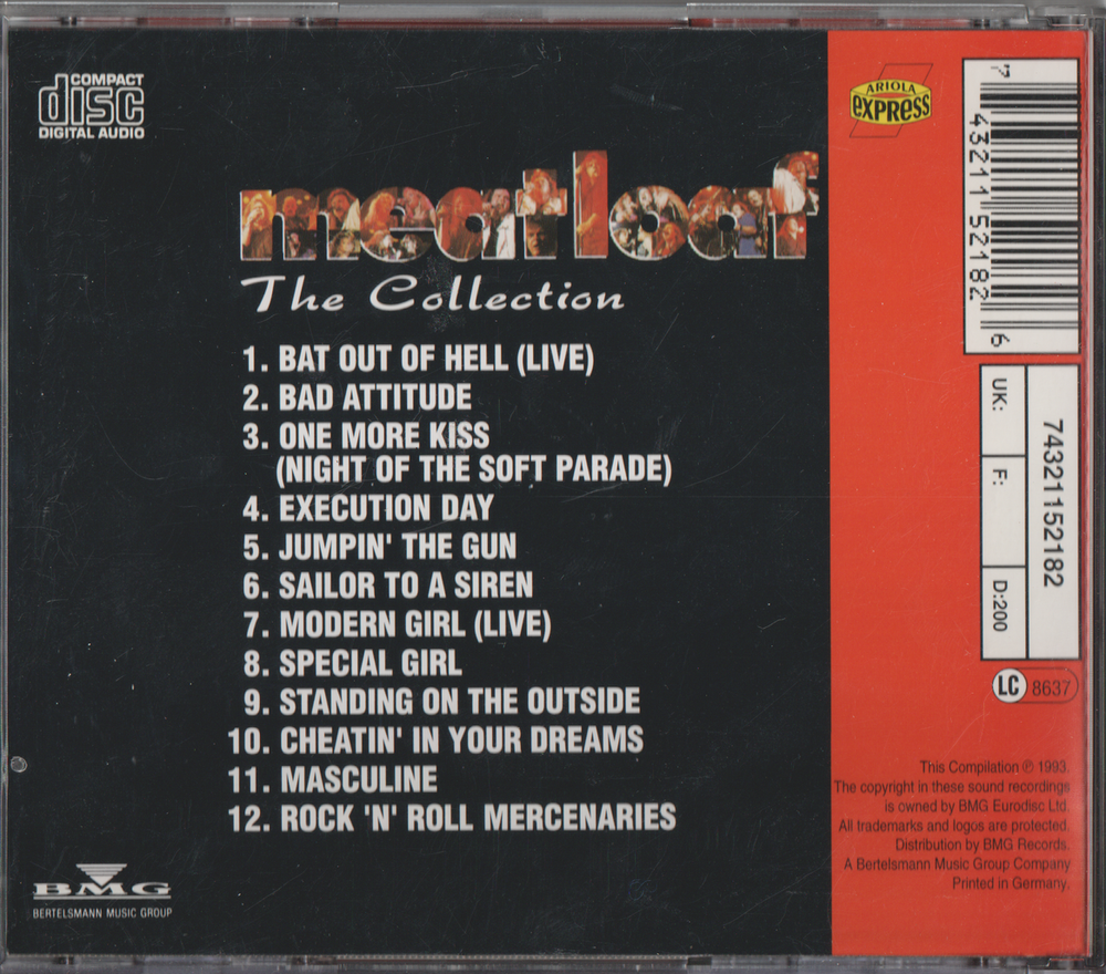 Meat Loaf - The Collection (1993). CD.