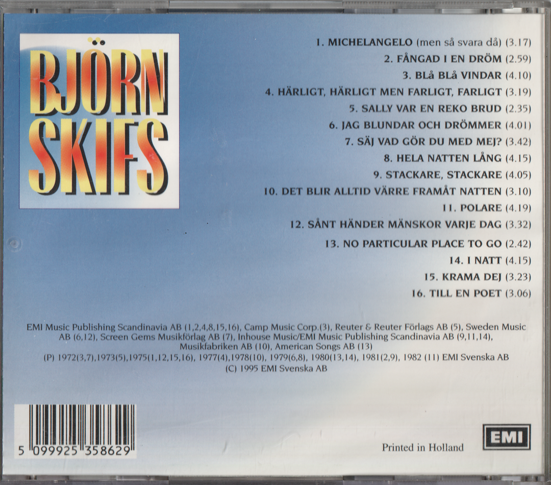 Björn Skifs - Björn Skifs (1989). CD.