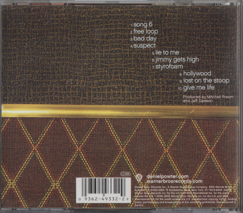 Daniel Powter - Daniel Powter (2005). CD.