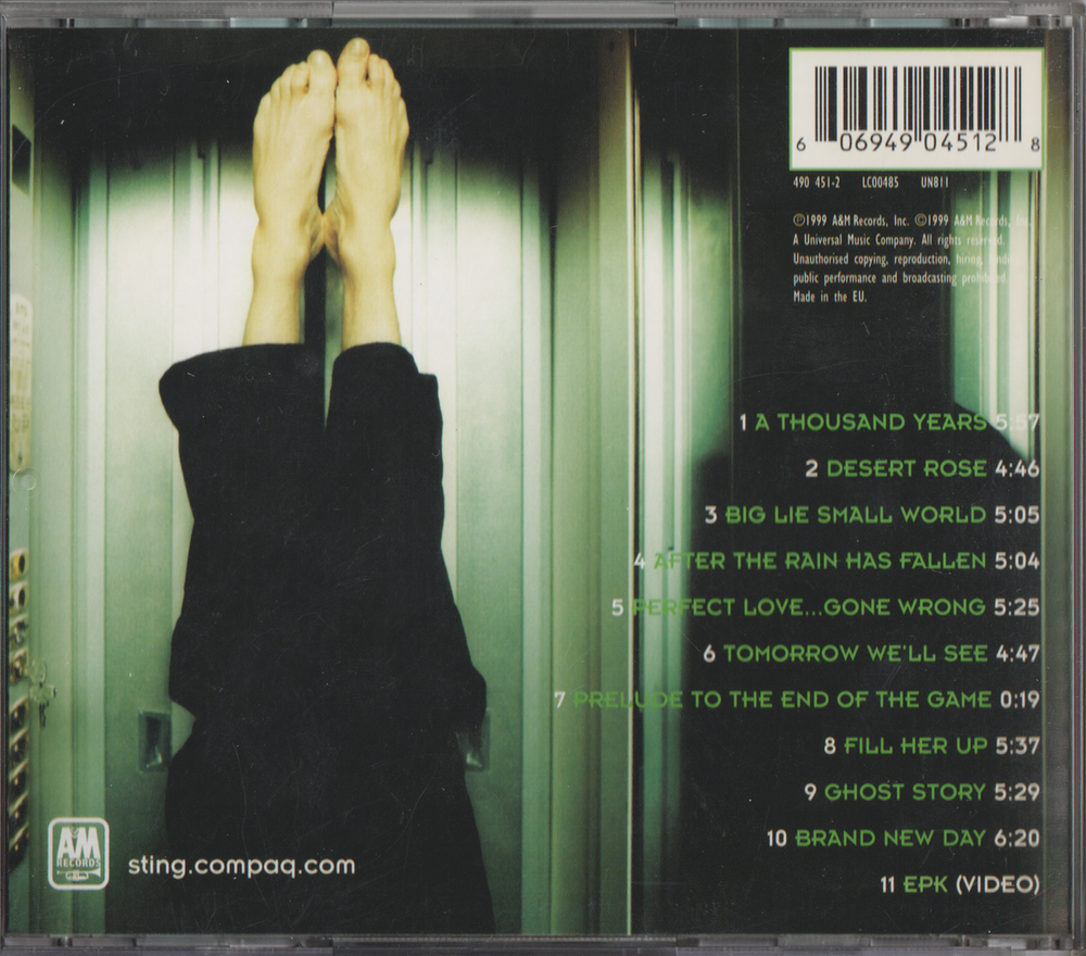 Sting - Brand New Day (1999). CD.