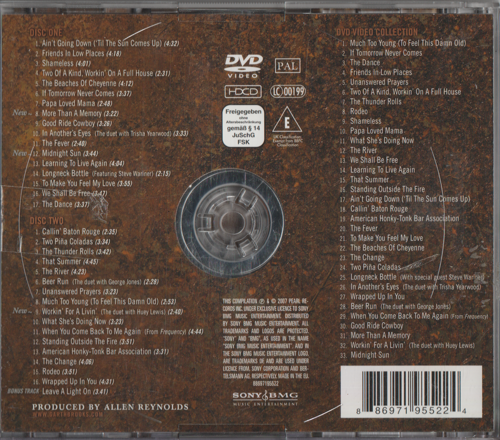 Garth Brooks - The Ultimate Hits (2007). 3-Disc Set.