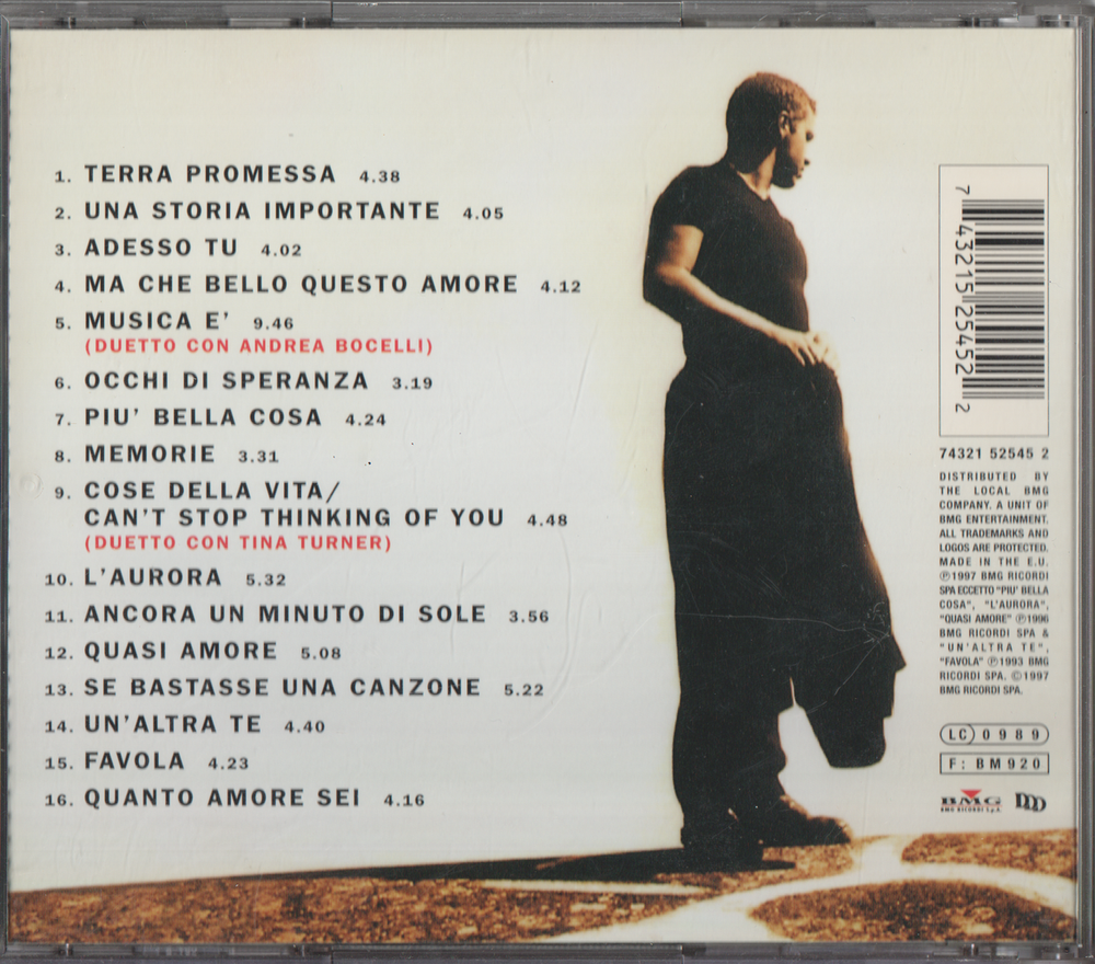 Eros Ramazzotti - Eros (1997). CD.