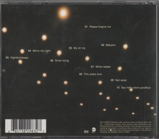 David Gray - White Ladder (1998). CD.
