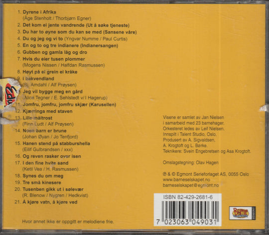 Diverse Artister - Barnas viser 3 (1998). CD.