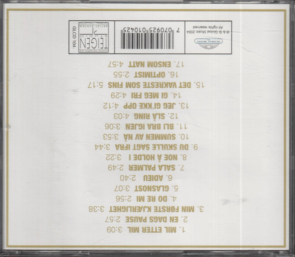 Jahn Teigen - Fra Null Til Gull (2004). CD.