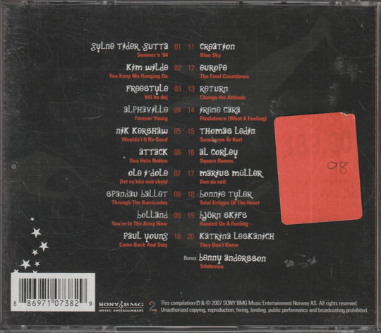 Gylne Tider - 80-tallets Største Hits 2 (2007). CD.