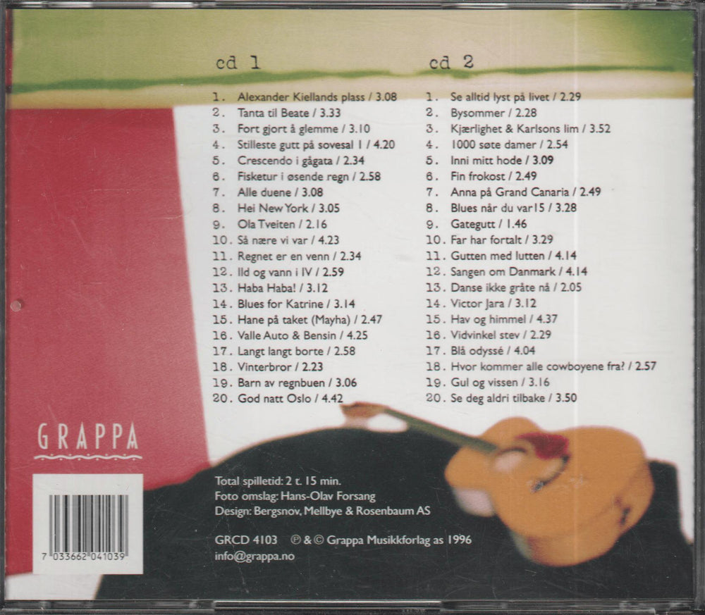 Lillebjørn Nilsen - 40 spor (1996). CD.