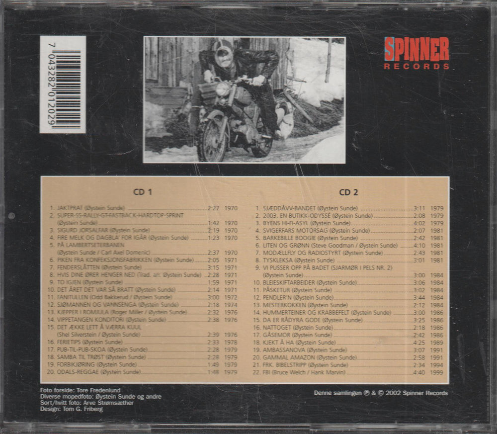 Øystein Sunde - Øystein Sundes 40 beste (2002). CD.