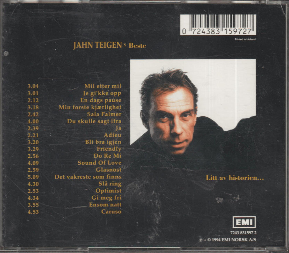 Jahn Teigen - Jahn Teigen's Beste: Litt av historien... (1994). CD.