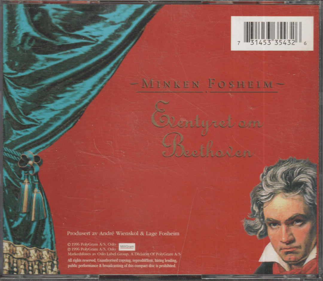 Minken Fosheim - Eventyret om Beethoven (1997). CD.