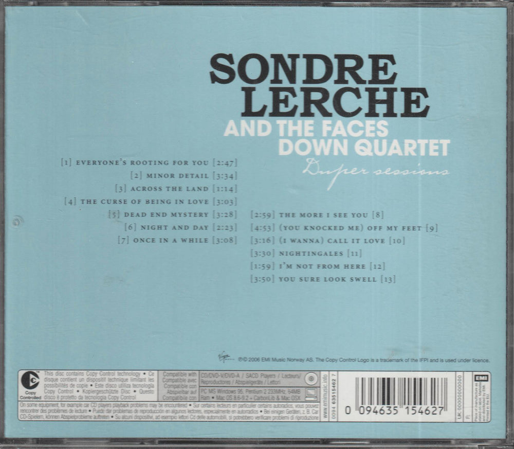 Sondre Lerche and the Faces Down Quartet - Duper Sessions (2006). CD.