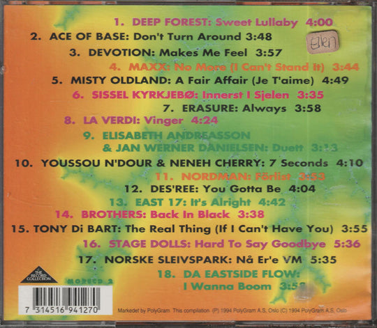 Diverse artister - More Music 2 (1994). CD.
