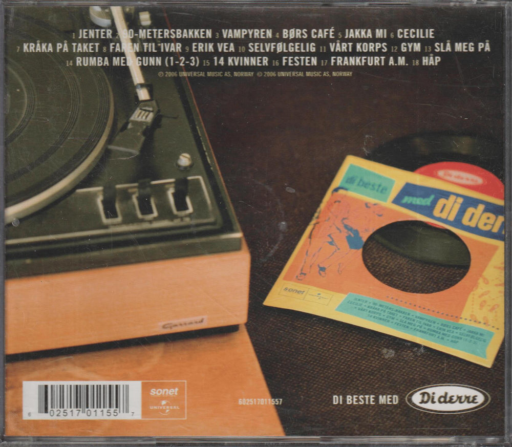 Di Derre - Di beste med Di Derre (2006). CD.