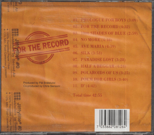 Pål Bråtelund - For The Record (2004). CD.