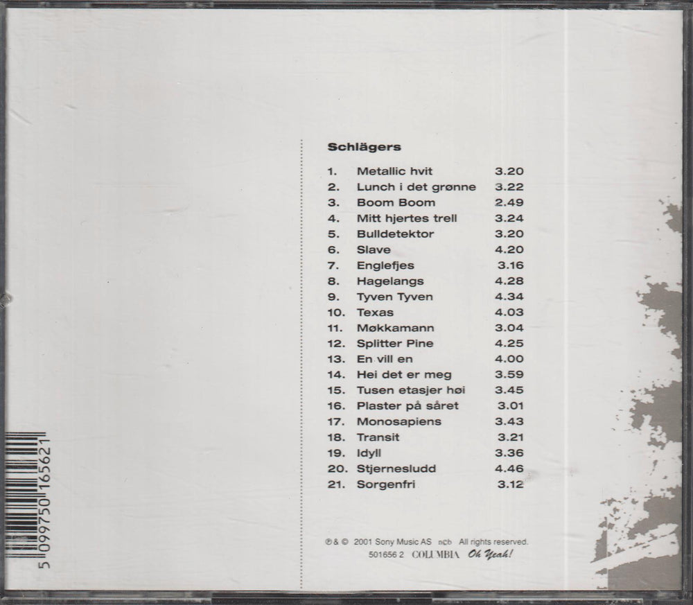 DumDum Boys - Schlägers (2001). CD.