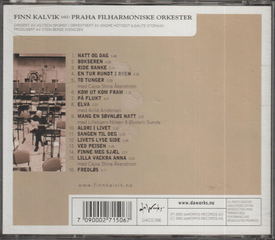 Finn Kalvik - Klassisk Kalvik: De 16 beste sangene med Praha Filharmoniske Orkester (2002). CD.