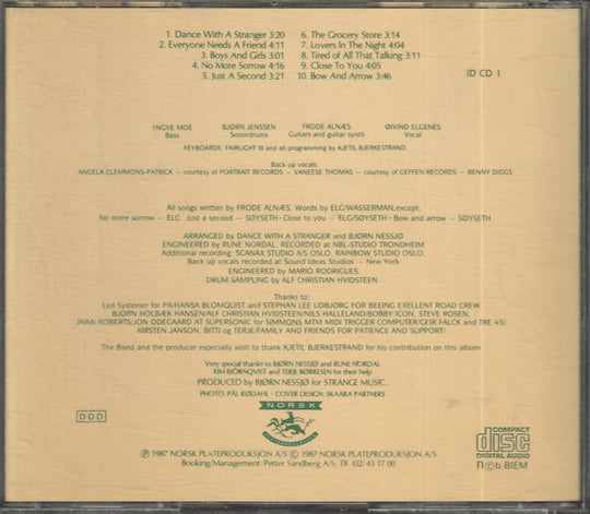 Dance with a Stranger - Dance with a Stranger (1987). CD.