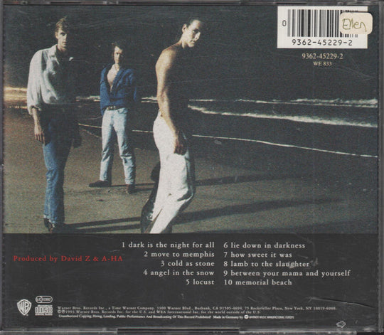 a-ha - Memorial Beach (1993). CD.