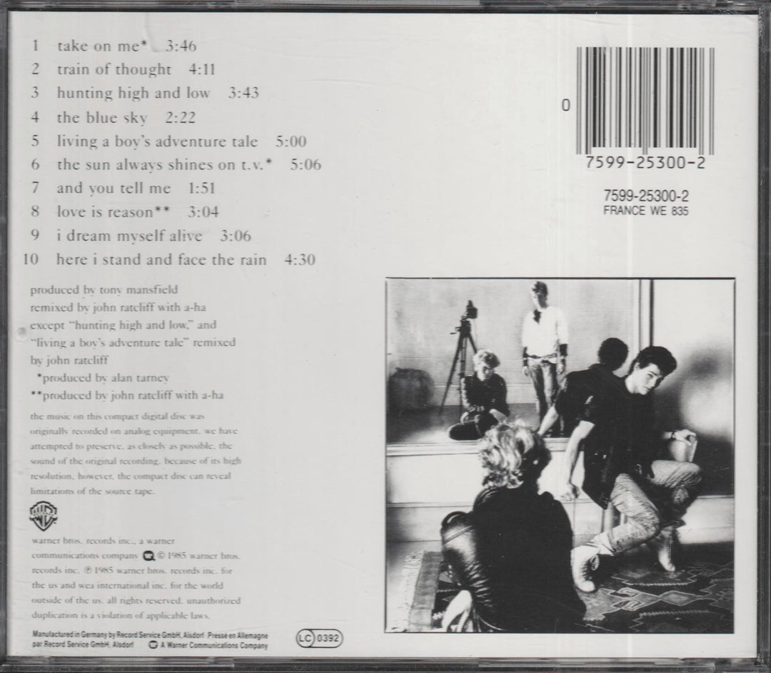 a-ha - Hunting High and Low (1985). CD.