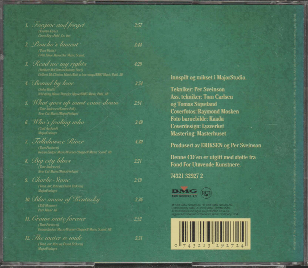 Eriksen - The Water Is Wide (1994). CD.
