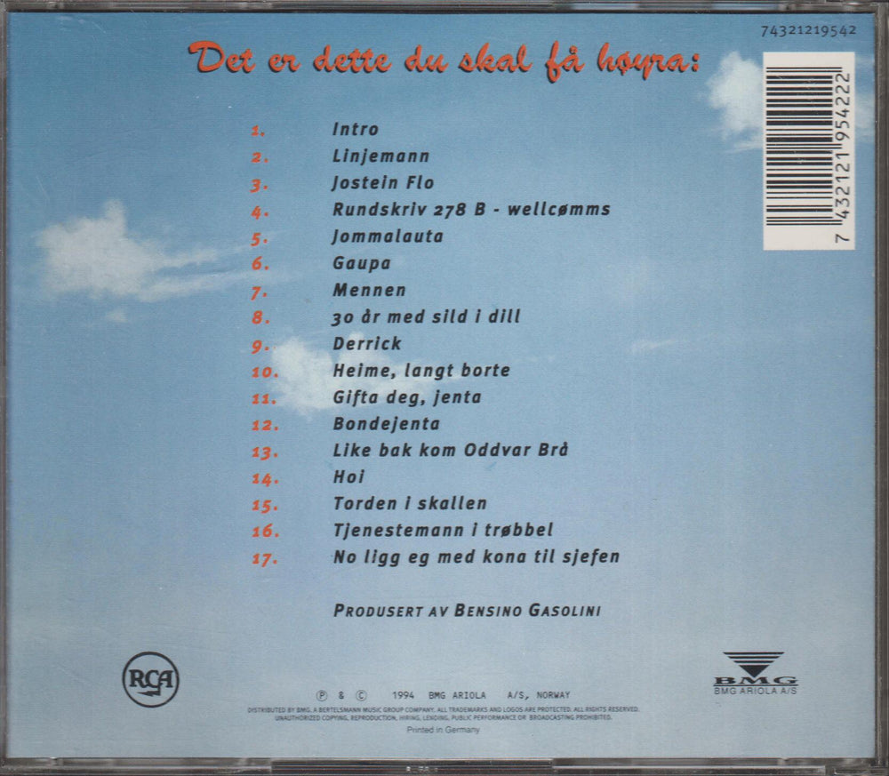 Arne Hjeltnes & Romlingane - Ein mann å halda i. 1996. . CD.