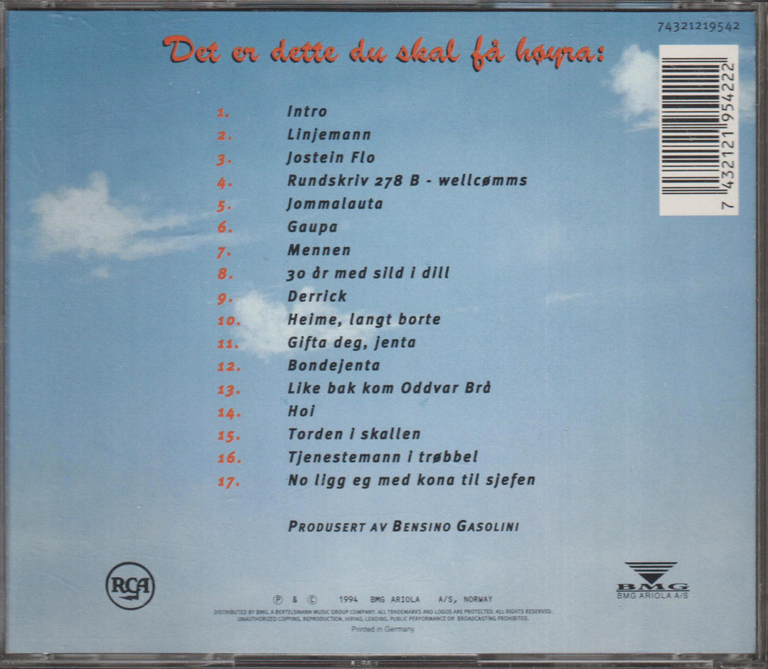 Arne Hjeltnes & Romlingane - Ein mann å halda i. 1996. . CD.