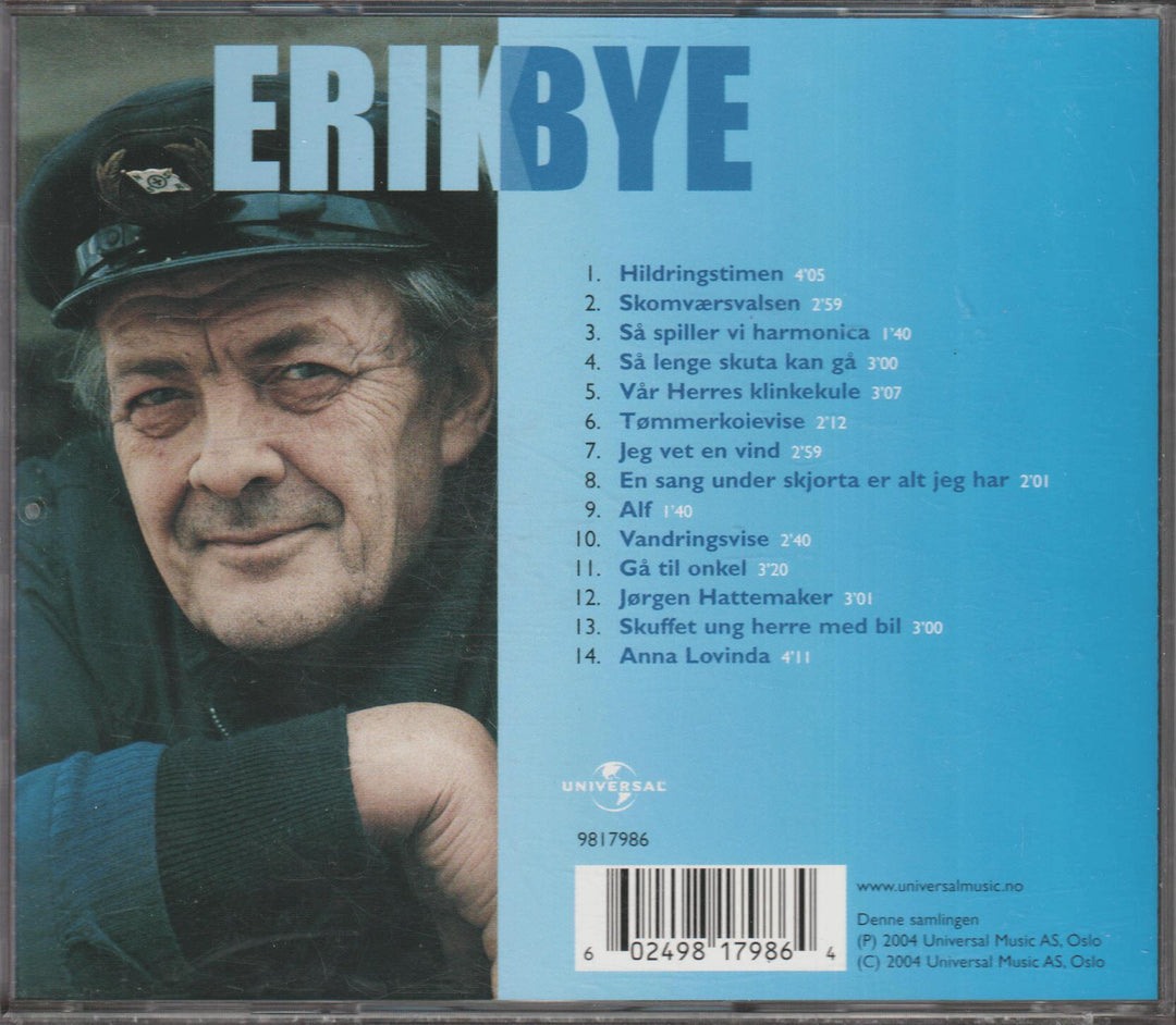 Erik Bye - Hildringstimer - 14 velvalgte viser. 2004. . CD.