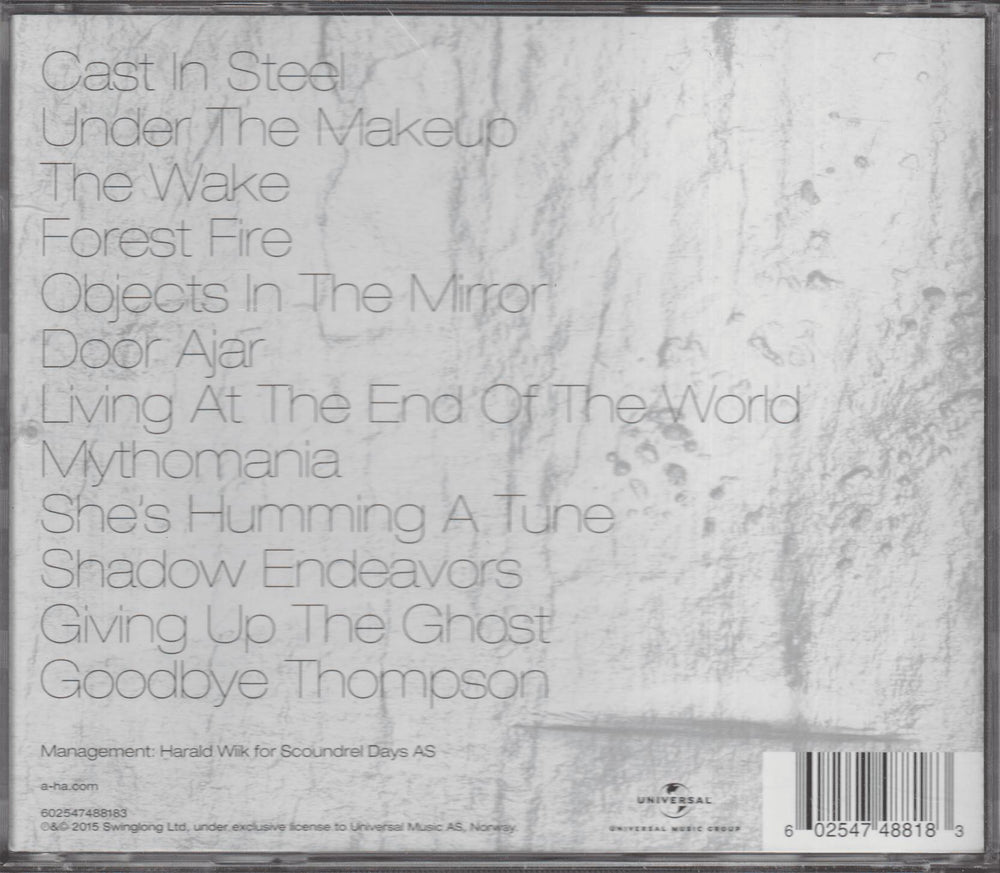 a-ha - Cast In Steel. 2015. . CD.