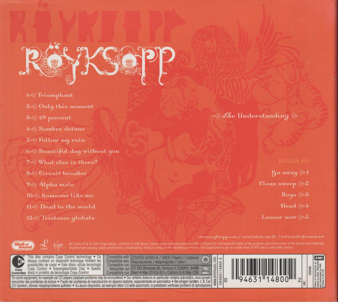Röyksopp - The Understanding (Deluxe Edition). 2005. . CD.