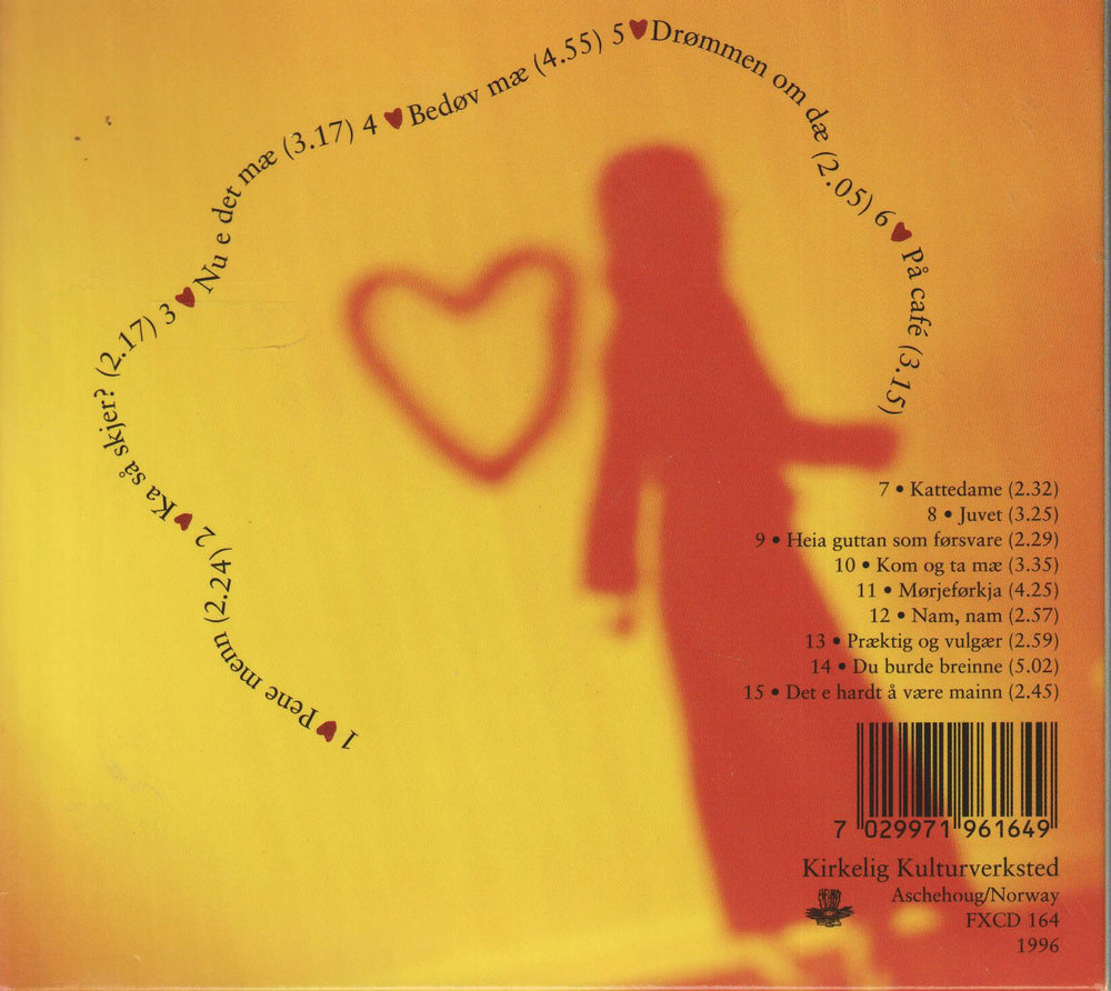 Iren Reppen - Det e hardt å være mainn. 1996. . CD.