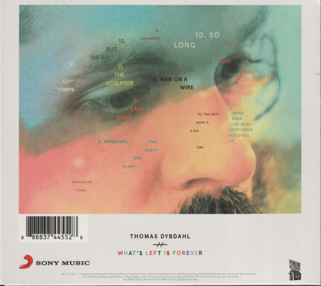 Thomas Dybdahl - What's Left Is Forever. 2013. . CD.