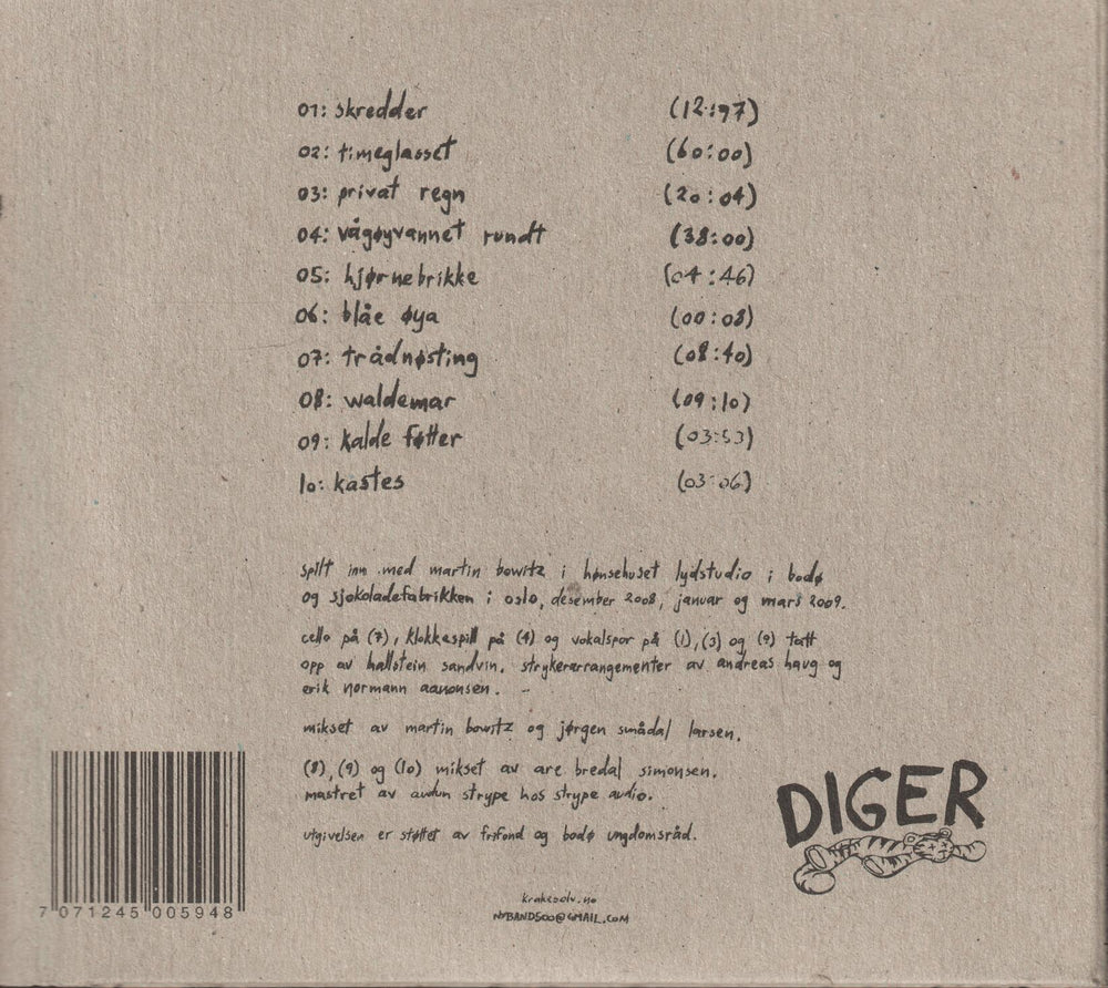 Kråkesølv - Trådnøsting. 2009. . CD.