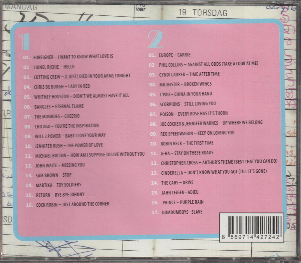Diverse artister - Klinelåter fra 80-tallet (2CD). 1999. . CD.