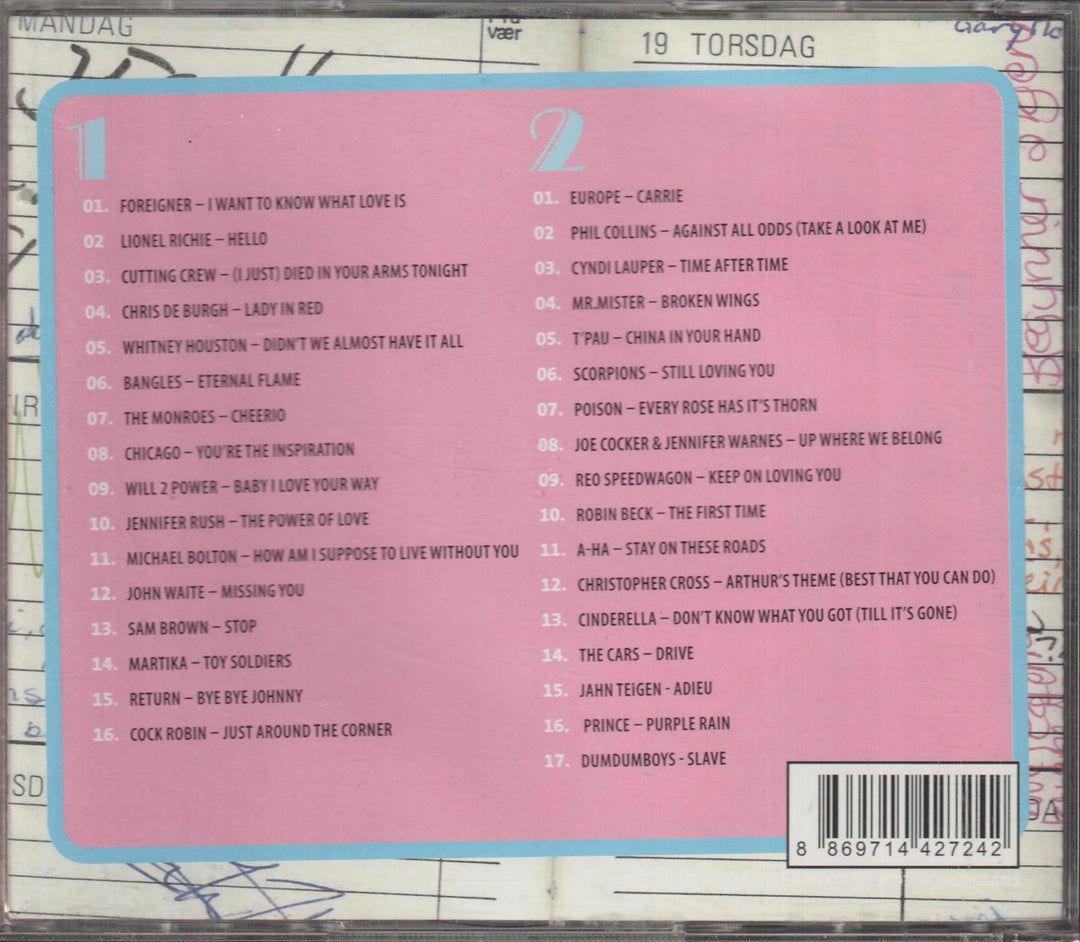 Diverse artister - Klinelåter fra 80-tallet (2CD). 1999. . CD.