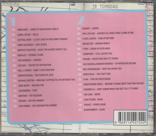 Diverse artister - Klinelåter fra 80-tallet (2CD). 1999. . CD.