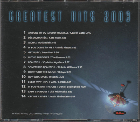 Diverse artister - Mr. Music: Greatest Hits 2003. 2003. . CD.