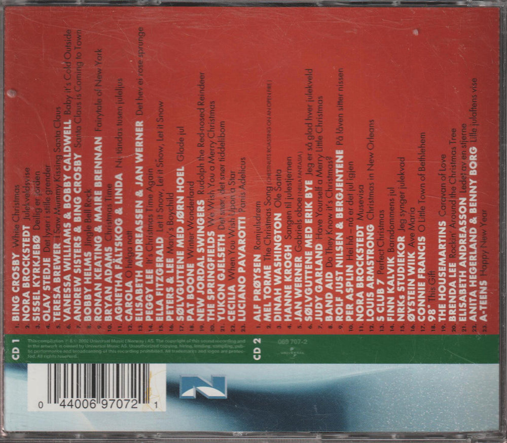 Diverse artister - Så venter vi på julen (2CD). 2001. . CD.