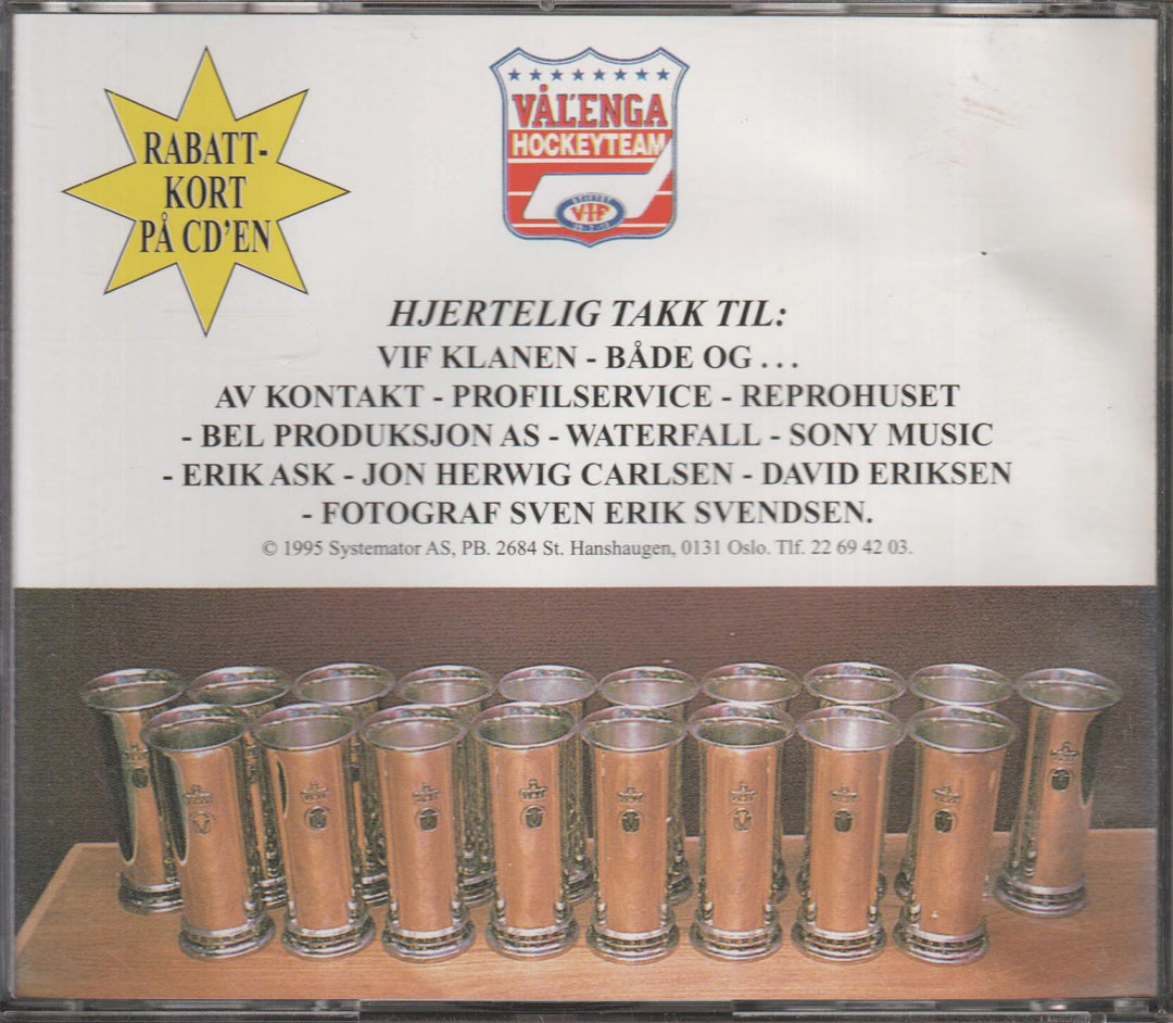 Vål'enga Hockeyteam - Heia Vålerenga. 1996. . CD.