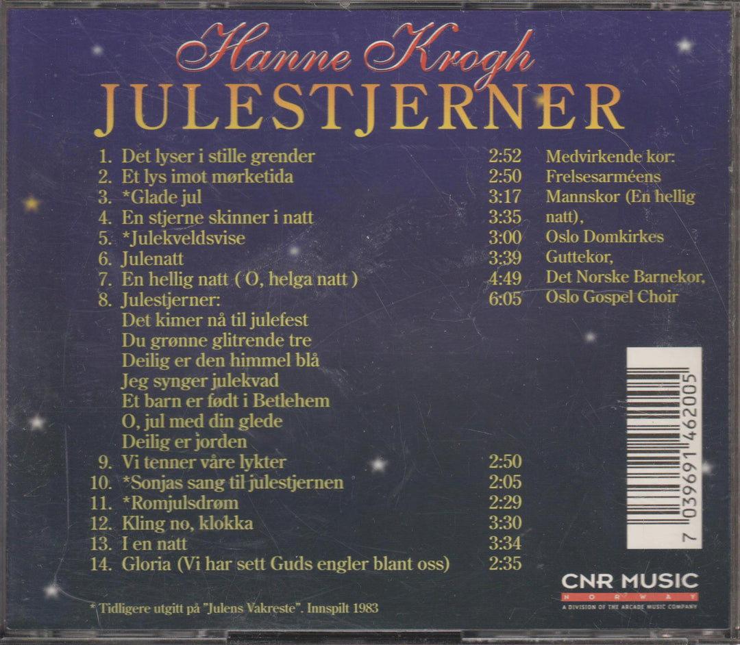 Hanne Krogh - Julestjerner. 1996. . CD.