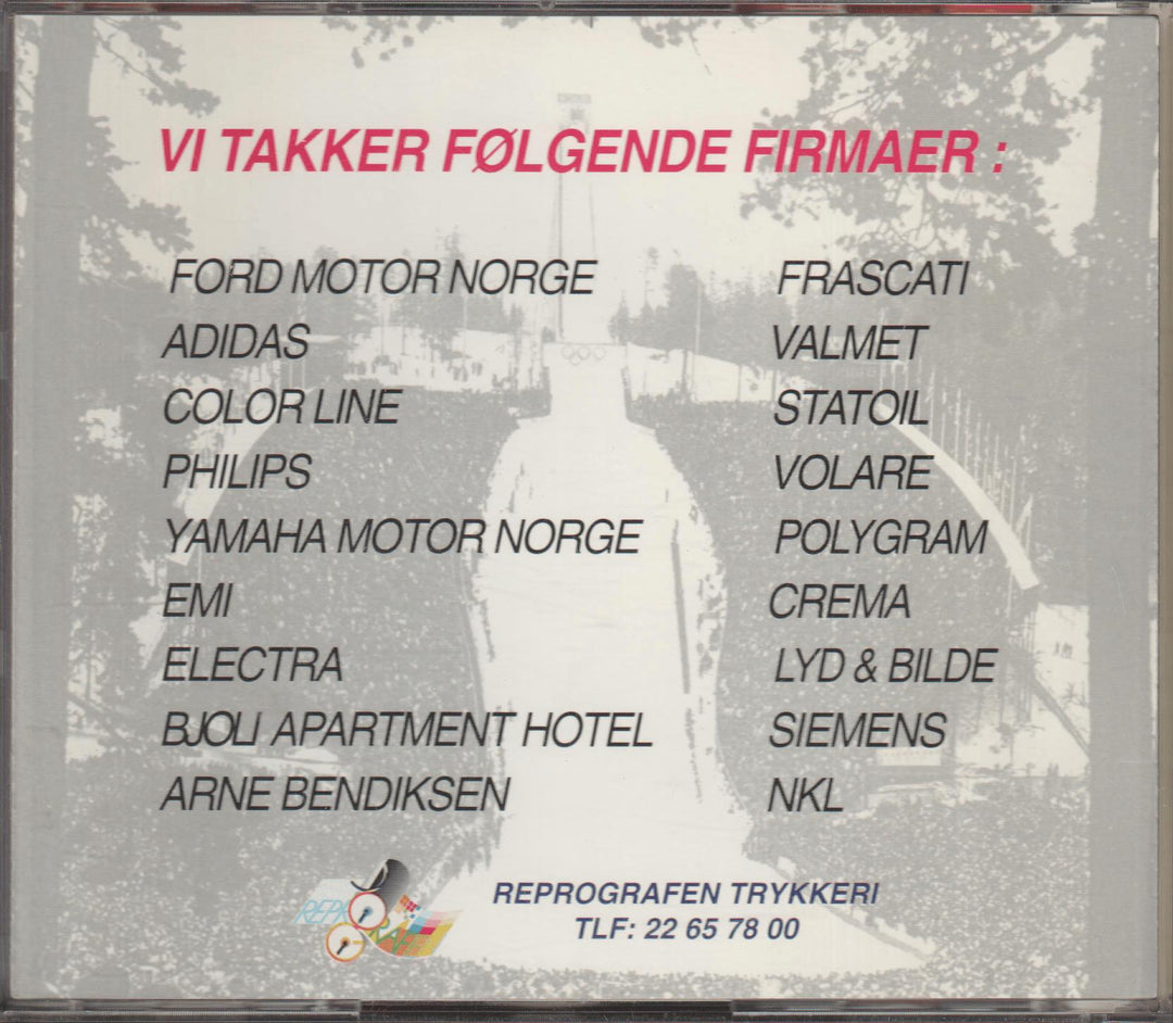 Diverse artister - Holmenkollen Skifestival: 18 kjente norske melodier. 1995. . CD.