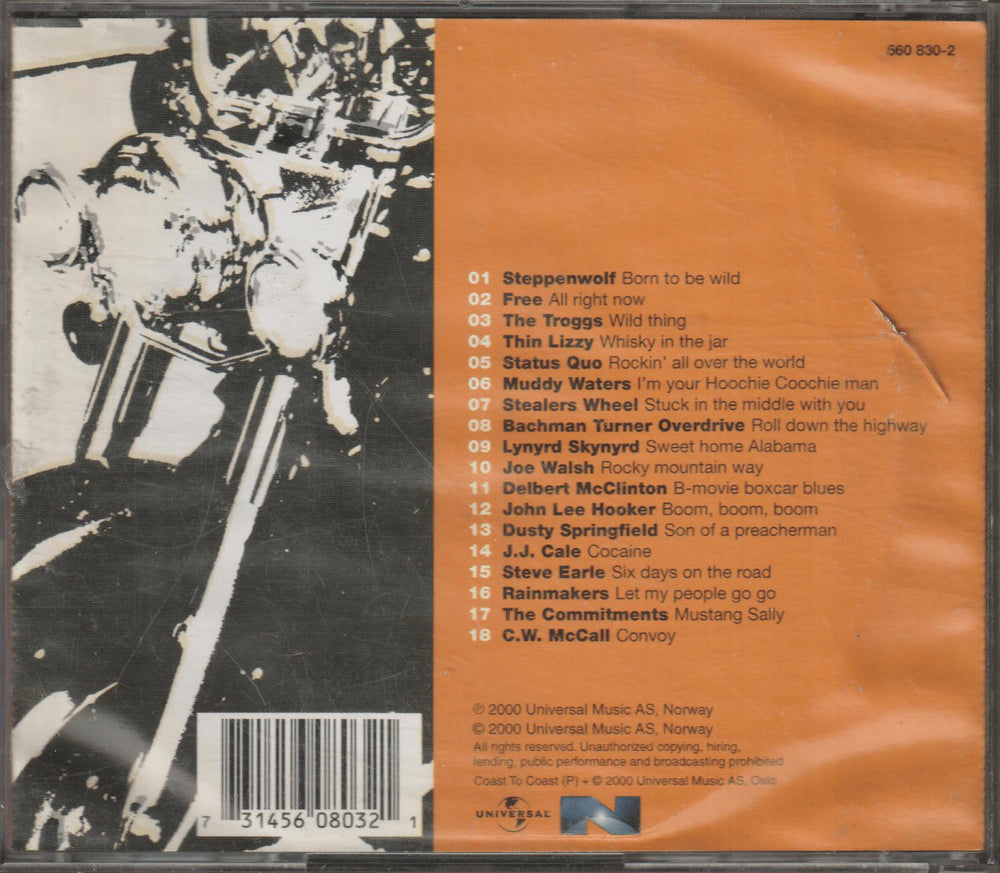 Diverse artister / Biker-Jens - Coast to Coast. 1999. . CD.