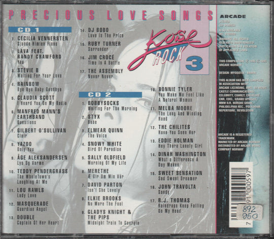 Diverse artister - Kose Rock 3: Precious Love Songs (2CD). 1996. . CD.