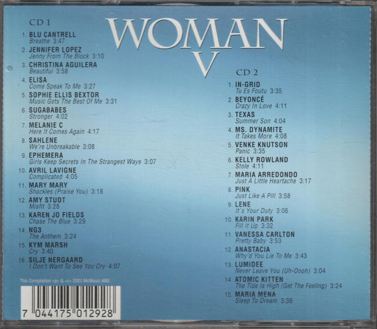 Diverse artister - Woman V (2CD). 1999. . CD.