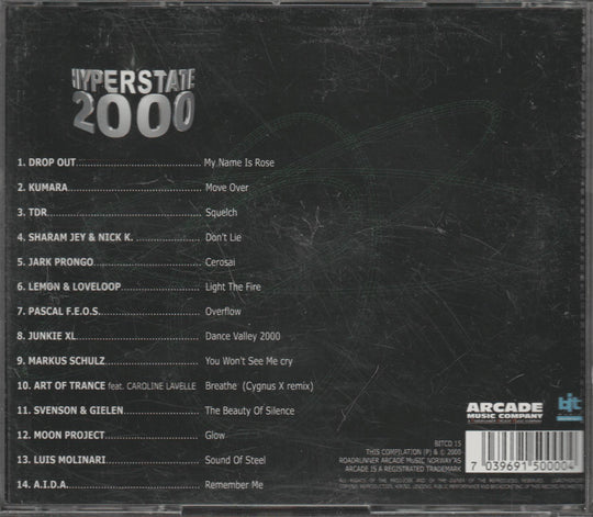 Diverse artister - Hyperstate 2000: Compiled by Norwegian Allstars. 2000. . CD.
