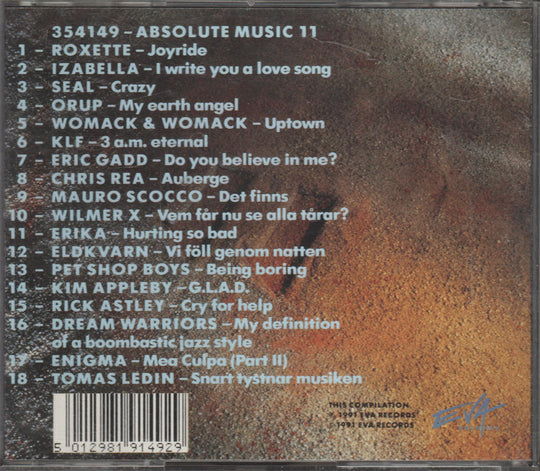 Diverse artister - Absolute Music 11. 1994. . CD.
