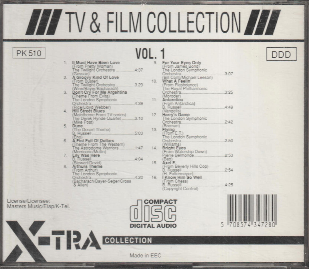 Diverse artister - Pretty Woman Vol. 1: 16 Great TV & Film Hits. 1992. . CD.