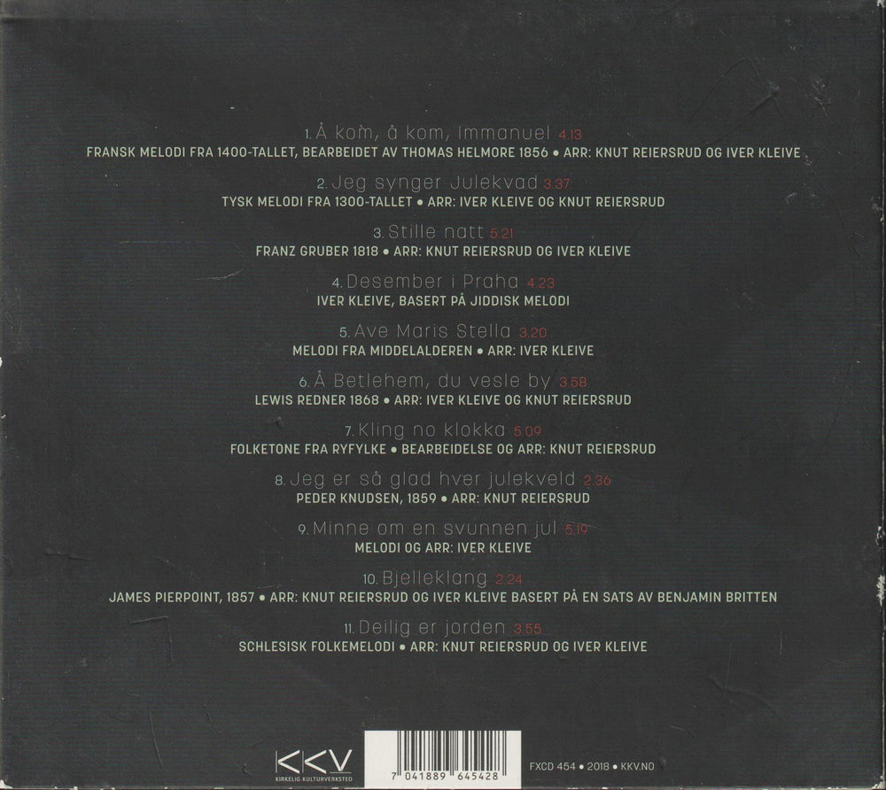 Iver Kleive & Knut Reiersrud - Natt i Desember (Digipak). 2006. . CD.
