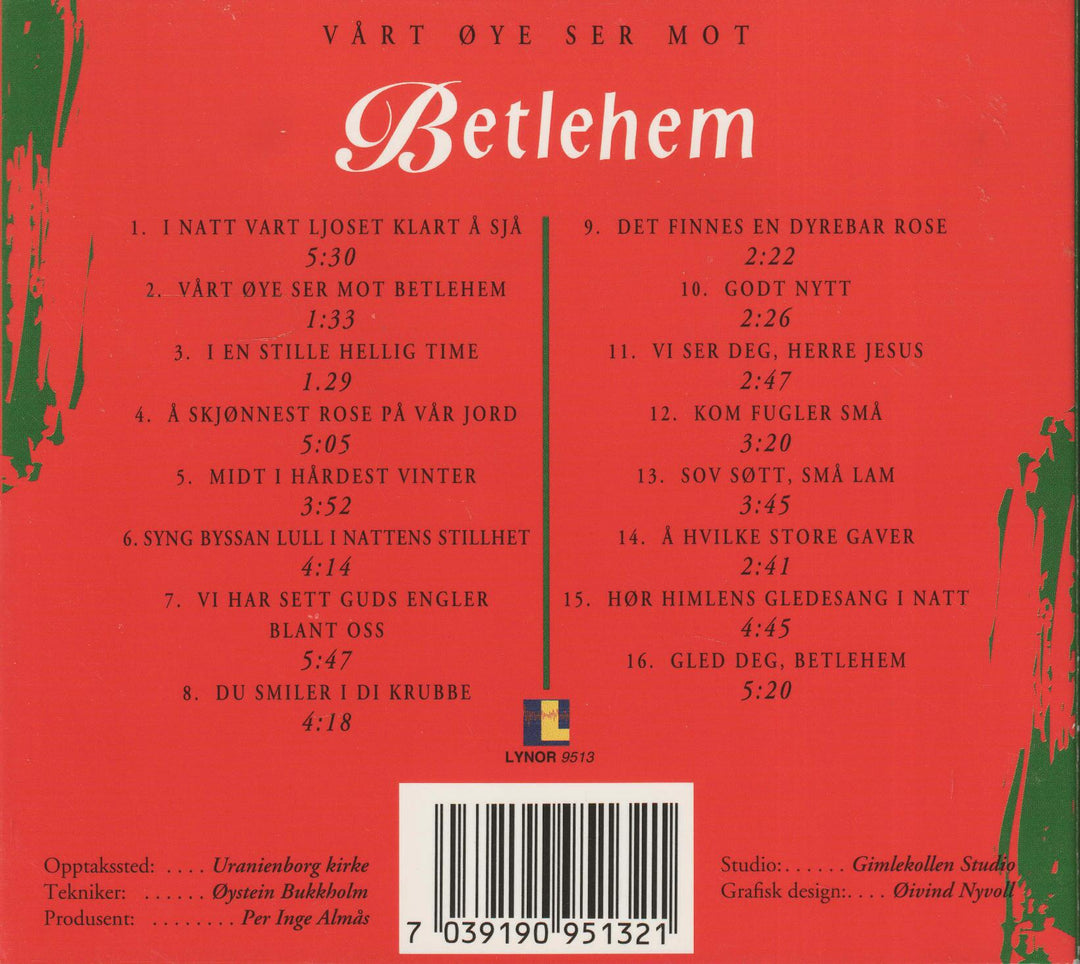 Nordstrand Kirkekor og Mona Julsrud - Vårt Øye Ser Mot Betlehem: Julesalmer av Svein Ellingsen (Digipak). 2005. . CD.